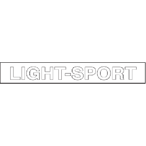 Light-Sport Decal, white/clear