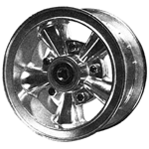 6" Narrow Aluminum Spoke "Astro" Wheel