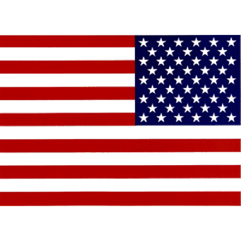 American Flag Decal, RH 4-1/2